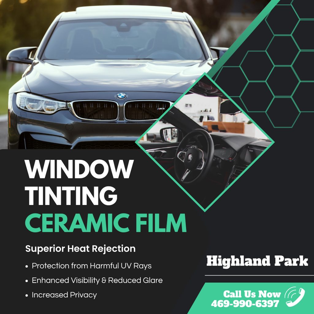 Window Tinting Highland Park by Dallas Detail Method